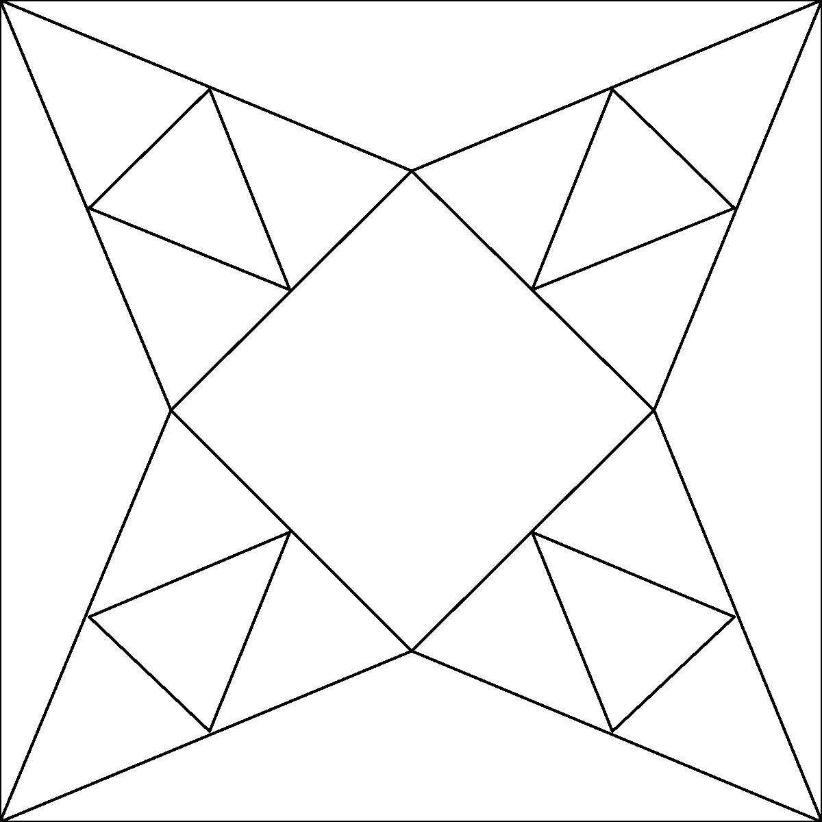 Pattern 81, Christmas Star 2003 barn quilt pattern thumbnail